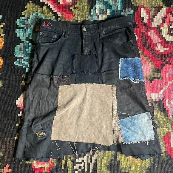 Levi's Dresses & Skirts - Random Patchwork Levi’s Denim Skirt
